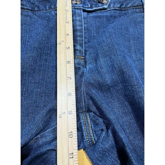 Ann Taylor Capris Womens 8P Blue Modern Fit Lindsay Flap Pockets Stretch Office - Picture 7 of 8